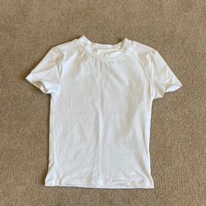 White baby tee from H&M. XS